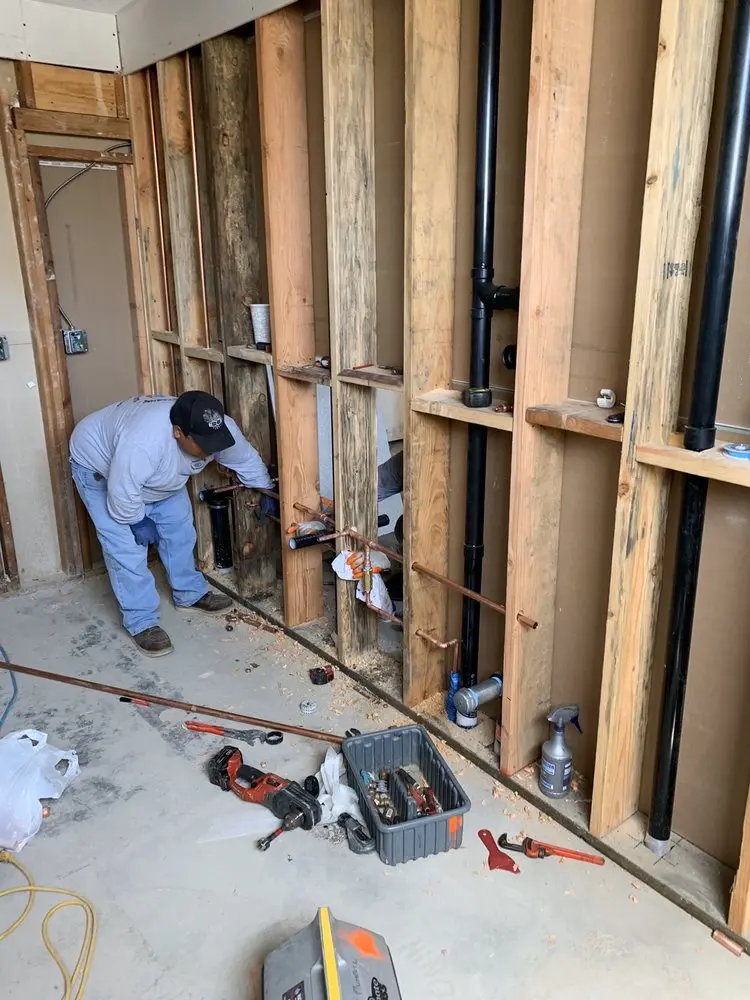 Commercial rough-in plumbing for Water Heater Replacement in Greenlawn